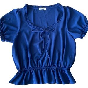 Ultra Flirt Blue Top